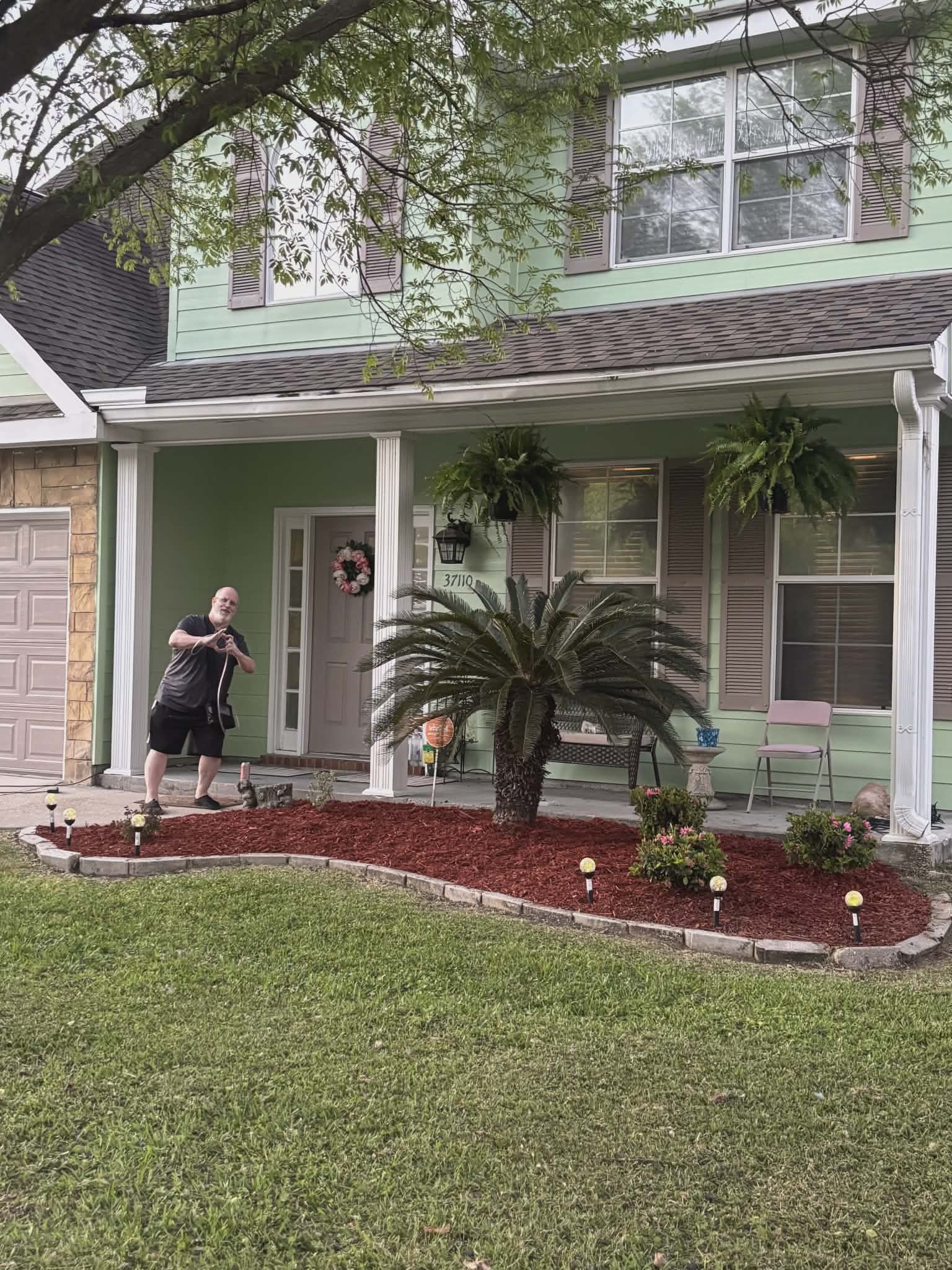 After lawn care project
