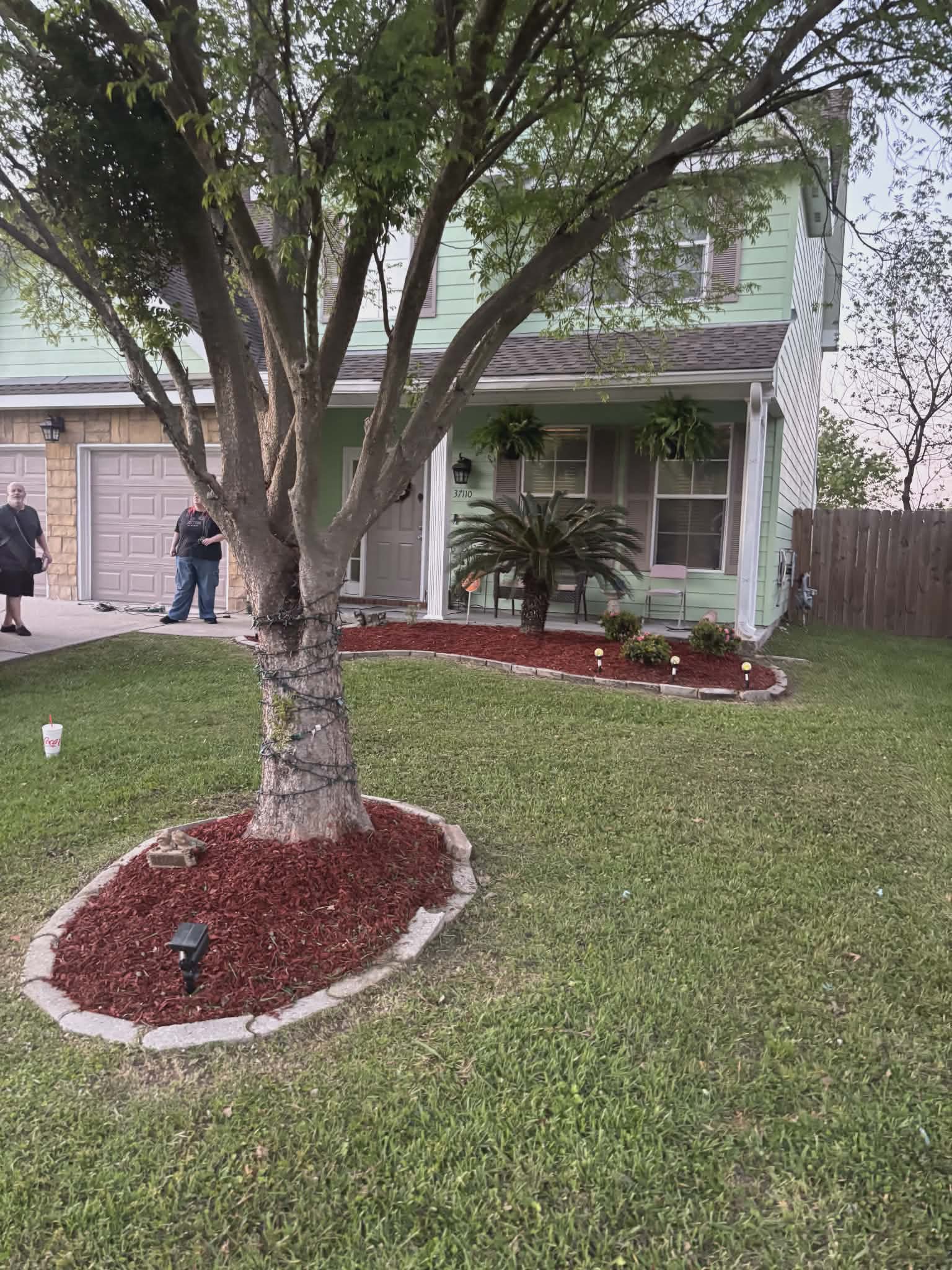 After yard cleanup project