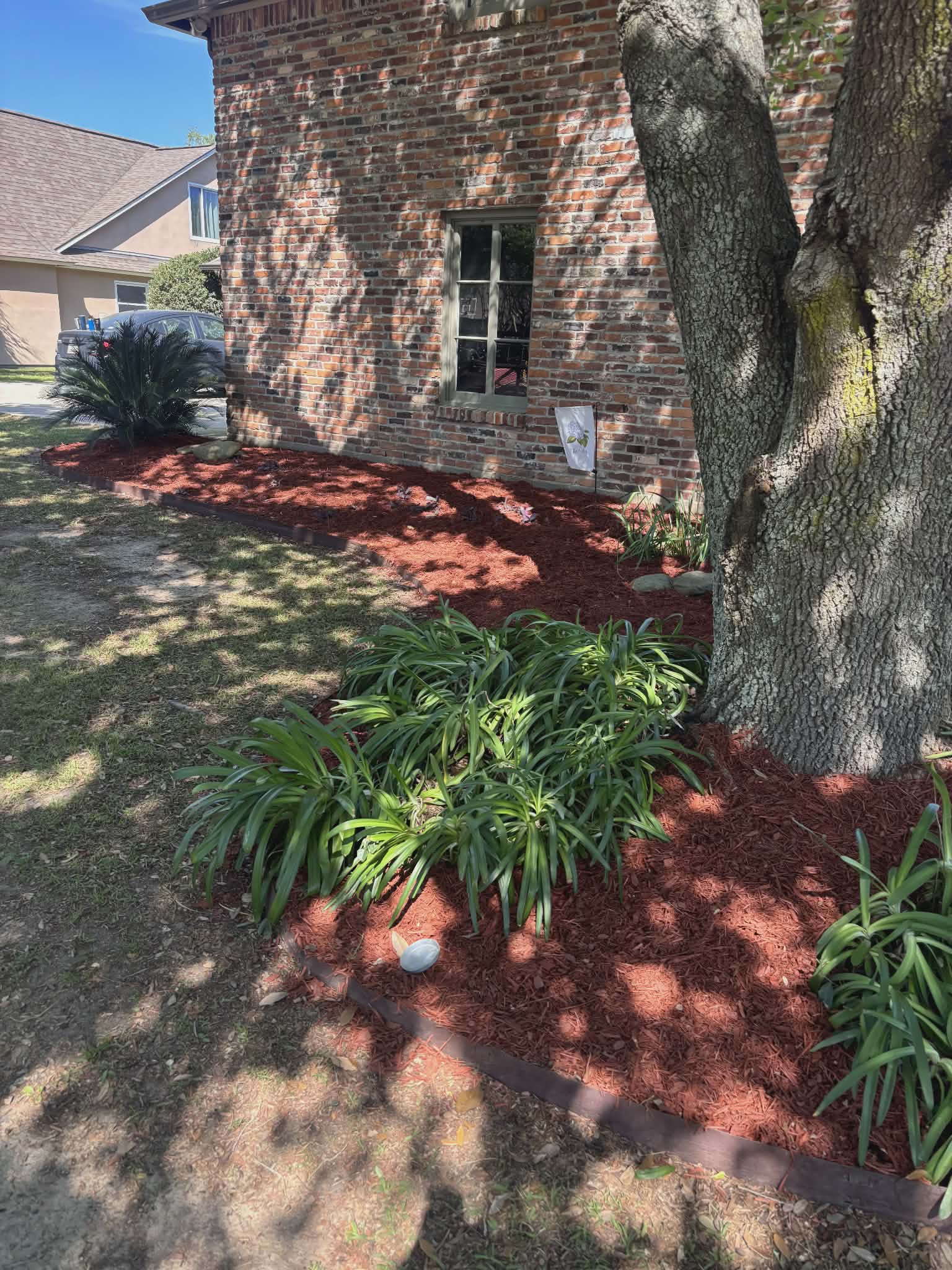 After lawn care project
