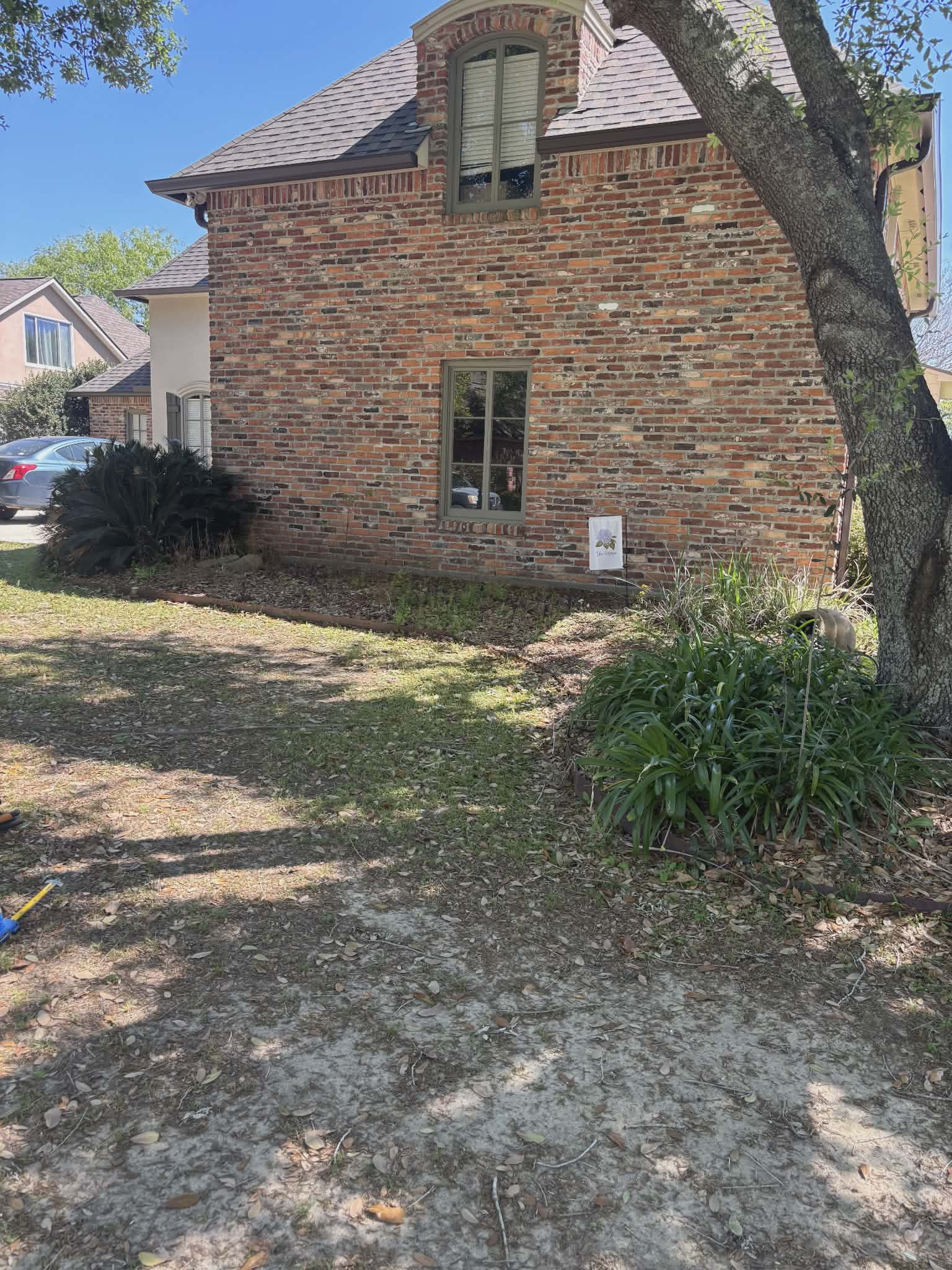 Before outdoor maintenance project